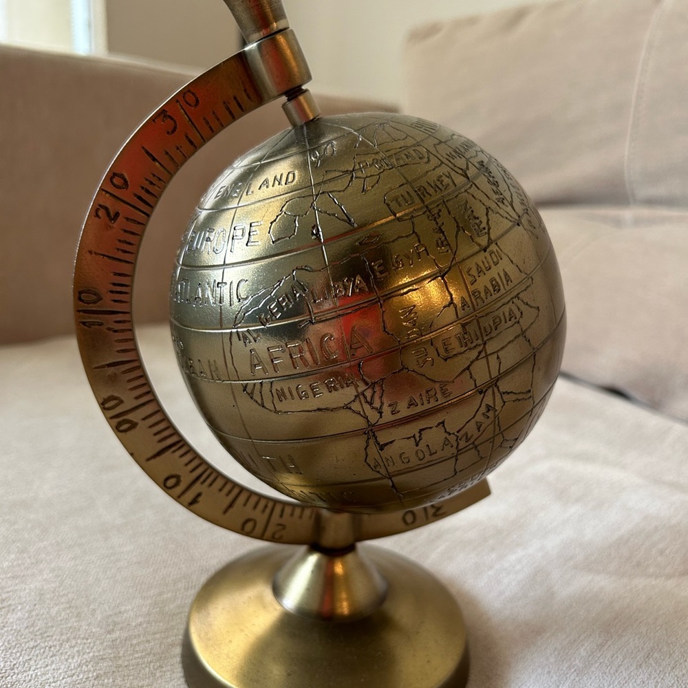 One kings lane brass globe